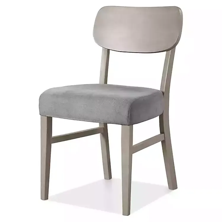 Kirklands Home Dining Chairs|Upholstered Porter Dining Chairs, Set of 2 Gray