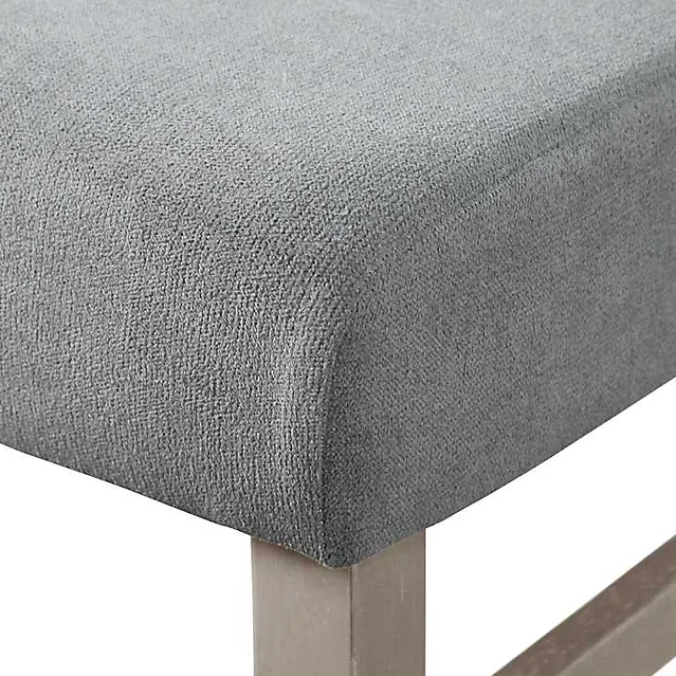 Kirklands Home Dining Chairs|Upholstered Porter Dining Chairs, Set of 2 Gray