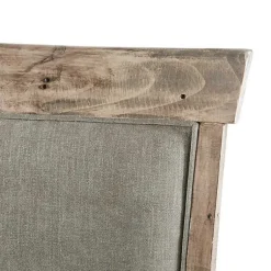 Kirklands Home Dining Chairs|Upholstered Rustic Dining Chairs, Set of 2 Gray