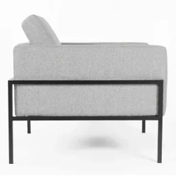 Kirklands Home Accent Chairs|Upholstered Square Accent Chair Gray