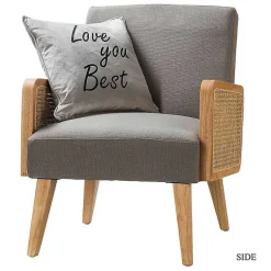 Kirklands Home Accent Chairs|Upholstered Velvet Accent Chair Gray