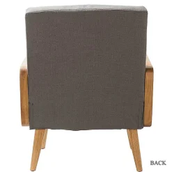 Kirklands Home Accent Chairs|Upholstered Velvet Accent Chair Gray