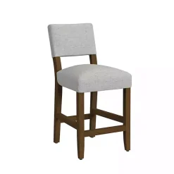 Kirklands Home Bar Stools & Counter Height Stools|Upholstered Wood Counter Stool Gray