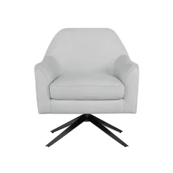 Kirklands Home Accent Chairs|Velvet Swivel Accent Chair Gray