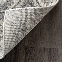 Kirklands Home Area Rugs|Vintage Circular Patterns Area Rug, 5x7 Gray