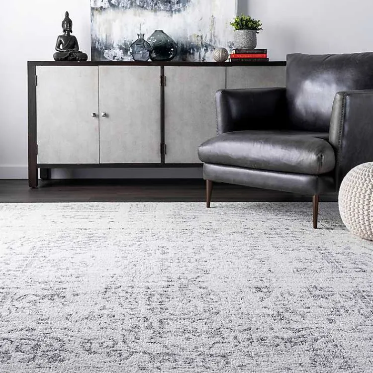 Kirklands Home Area Rugs|Gray Vintage Distressed Area Rug, 8x12
