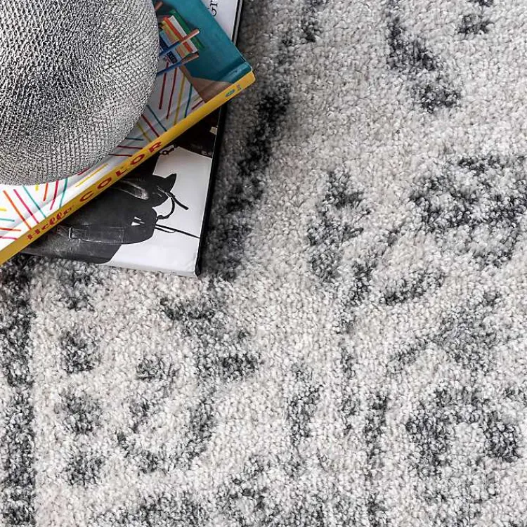 Kirklands Home Area Rugs|Gray Vintage Distressed Area Rug, 8x12