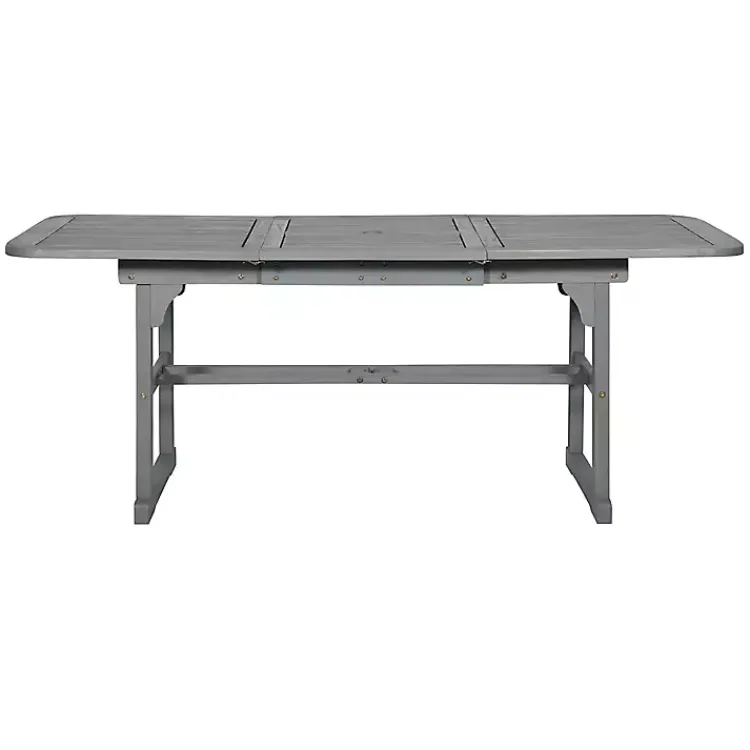 Kirklands Home Outdoor Dining|Wash Extendable Outdoor Dining Table Gray