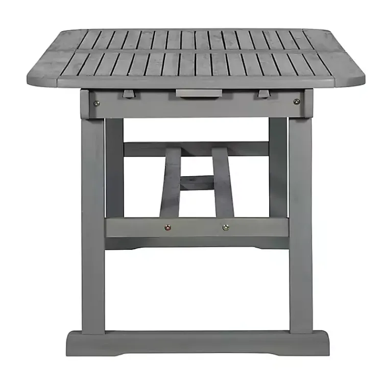 Kirklands Home Outdoor Dining|Wash Extendable Outdoor Dining Table Gray