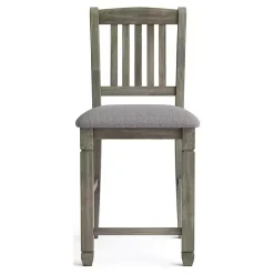 Kirklands Home Bar Stools & Counter Height Stools|Wire-Brushed Noreste Counter Stools, Set of 2 Gray