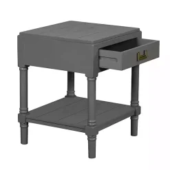 Kirklands Home Accent & End Tables|Wood Layla Accent Table Gray