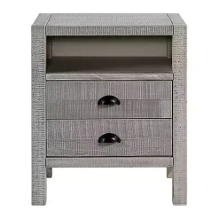 Kirklands Home Nightstands|Wood Open Shelf Nightstand Gray