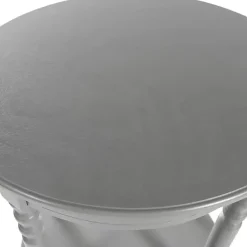 Kirklands Home Accent & End Tables|Wood Oval Emily Accent Table Gray