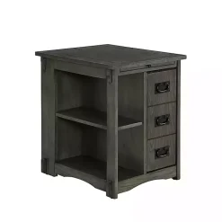 Kirklands Home Accent & End Tables|Wood Parnell Storage Accent Table Gray