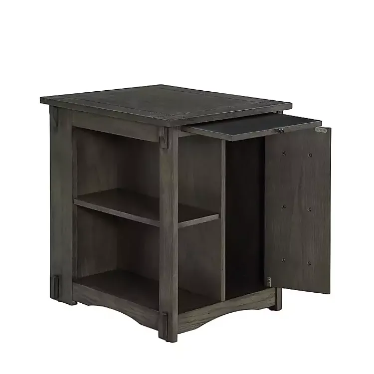 Kirklands Home Accent & End Tables|Wood Parnell Storage Accent Table Gray