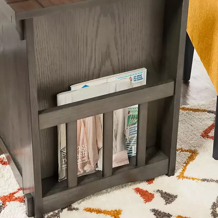 Kirklands Home Accent & End Tables|Wood Parnell Storage Accent Table Gray