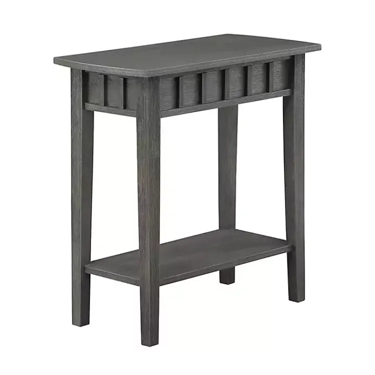 Kirklands Home Accent & End Tables|Wood Slat Accent Table Gray