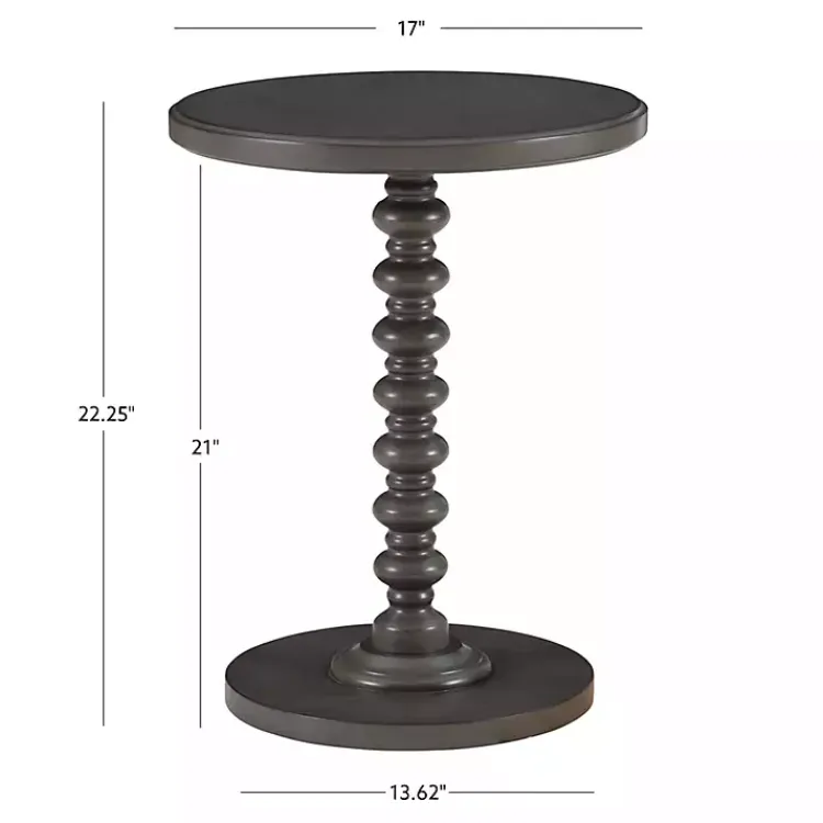 Kirklands Home Accent & End Tables|Wood Spindle Side Table Gray
