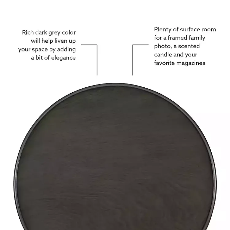 Kirklands Home Accent & End Tables|Wood Spindle Side Table Gray