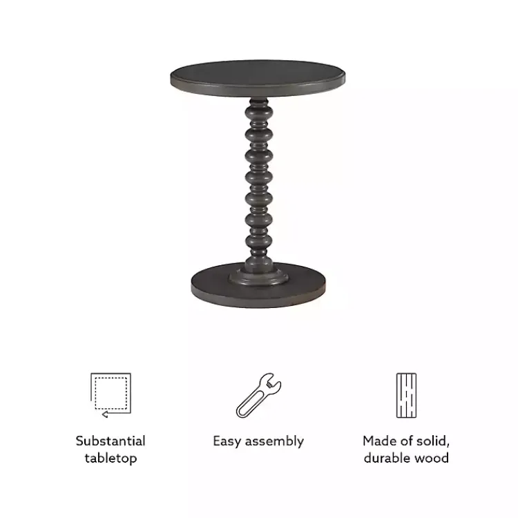Kirklands Home Accent & End Tables|Wood Spindle Side Table Gray