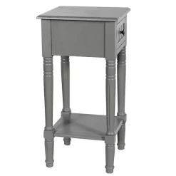 Kirklands Home Accent & End Tables|Wood Square Hampton Accent Table Gray