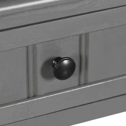 Kirklands Home Accent & End Tables|Wood Square Hampton Accent Table Gray