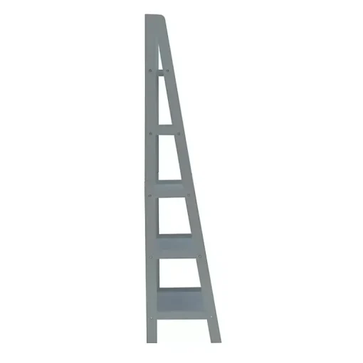 Kirklands Home Bookshelves|Wood 5-Tier Ladder Bookshelf Gray