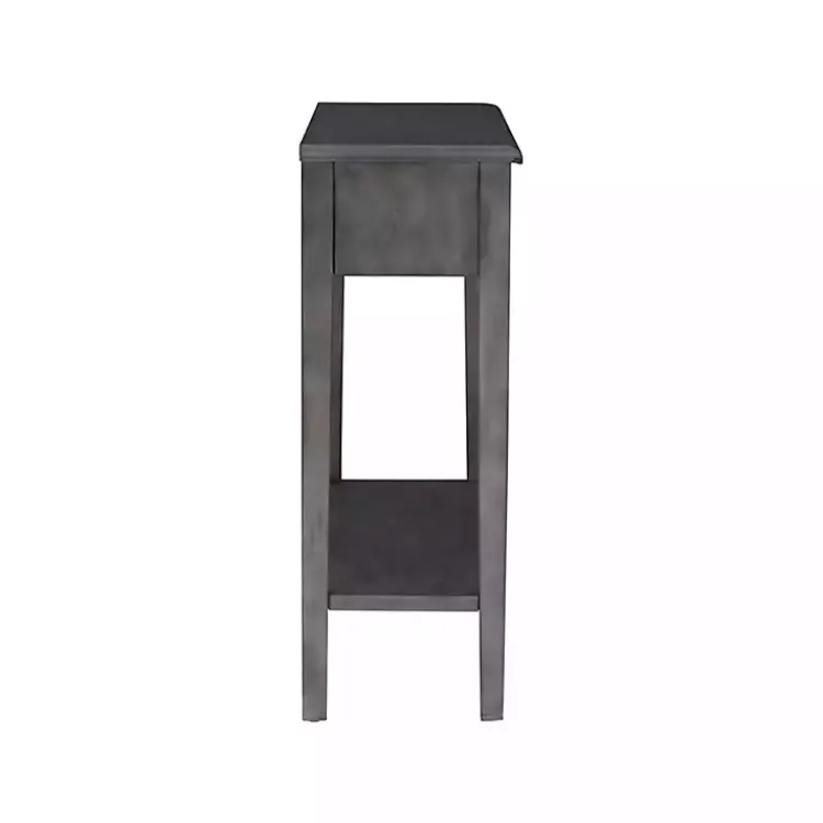Kirklands Home Console Tables|Wooden Console Table with Double Drawers Gray