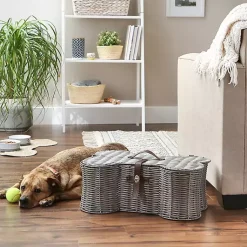 Online Woven Bone Shaped Basket, 21 in. Baskets & Boxes