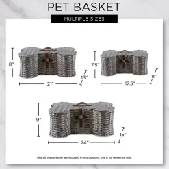 Online Woven Bone Shaped Basket, 21 in. Baskets & Boxes