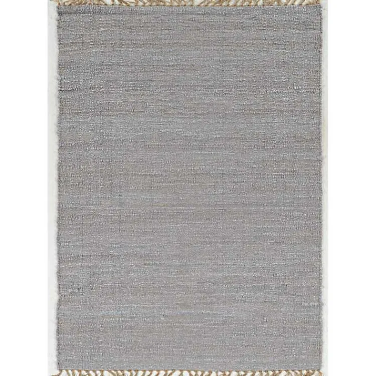 Kirklands Home Area Rugs|Woven Wool and Jute Area Rug, 7x10 Gray