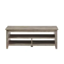 Kirklands Home Coffee Tables|wash Grooved Side Panel Coffee Table Gray