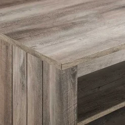 Kirklands Home Coffee Tables|wash Grooved Side Panel Coffee Table Gray