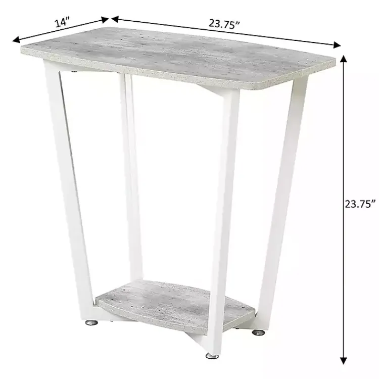 Kirklands Home Accent & End Tables|Graywash Joanne Accent Table White