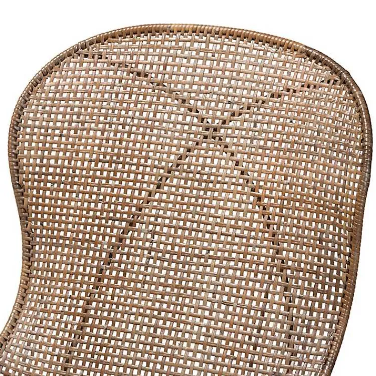 Kirklands Home Dining Chairs|Graywashed Rattan Dining Chairs, Set of 2 Brown