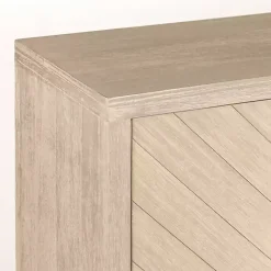 Kirklands Home Cabinets & Sideboards|Graywashed Wood Herringbone Sideboard