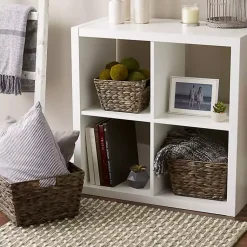 Discount Graywashed Woven Water Hyacinth Baskets, Set of 3 Baskets & Boxes