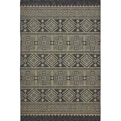 Kirklands Home Outdoor Rugs|Greek Key Sun Shower Outdoor Area Rug, 5x8