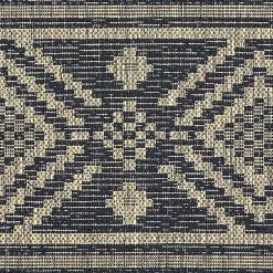 Kirklands Home Outdoor Rugs|Greek Key Sun Shower Outdoor Area Rug, 5x8