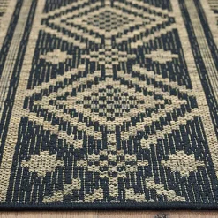 Kirklands Home Outdoor Rugs|Greek Key Sun Shower Outdoor Area Rug, 7x9