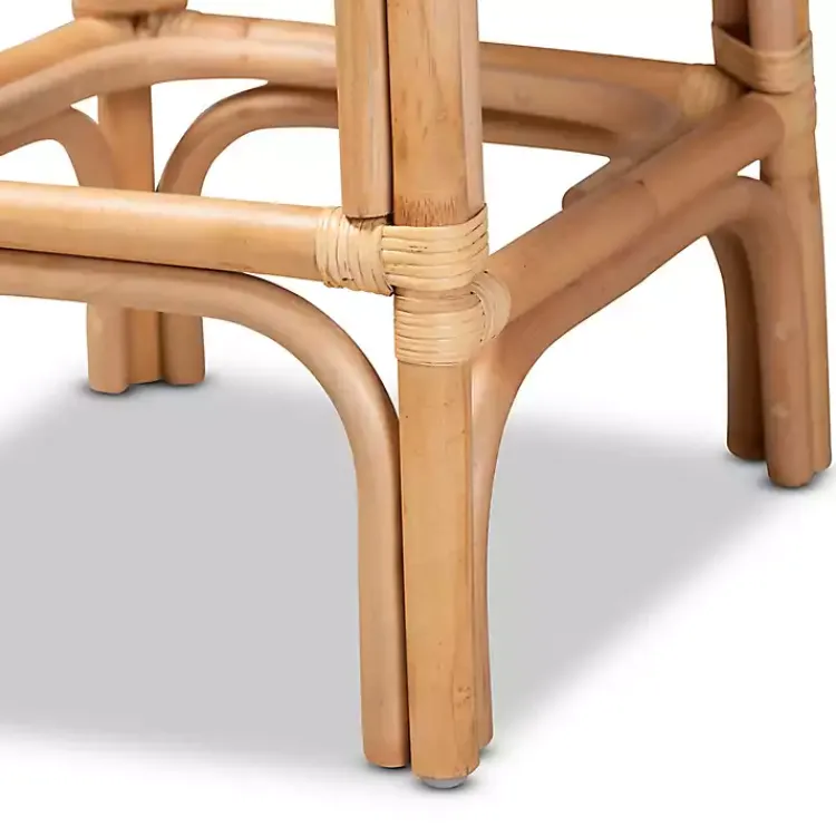 Kirklands Home Bar Stools & Counter Height Stools|Greek Natural Rat Woven Counter Stool Tan