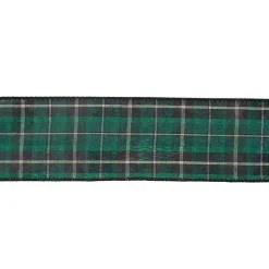 Clearance Green and Black Plaid Bow Christmas Tree Topper Christmas Tree Decorations