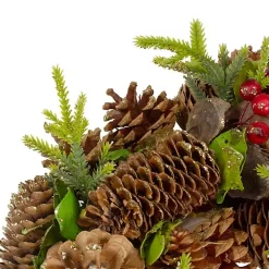 Online Green and Brown Pinecone Mini Wreath Wreaths