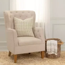 Discount and Natural Sea Striped Pillow Pillows