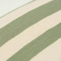 Discount Green Asymmetrical Linear Throw Pillow Pillows