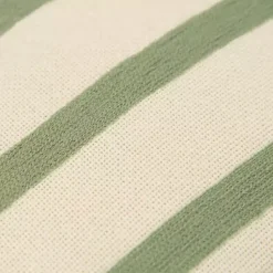 Discount Green Asymmetrical Linear Throw Pillow Pillows