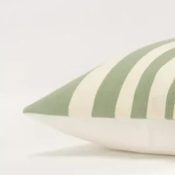 Discount Green Asymmetrical Linear Throw Pillow Pillows