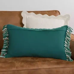 Best Green Basket Weave Lumbar Pillow Pillows