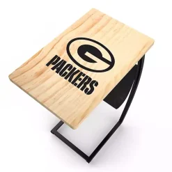 Kirklands Home Accent & End Tables|Green Bay Packers Wood C-Table Tan