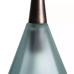 Kirklands Home Chandeliers & Pendant Lighting|Bronze Glass Ombre Wide Taper Pendant Lamp Green